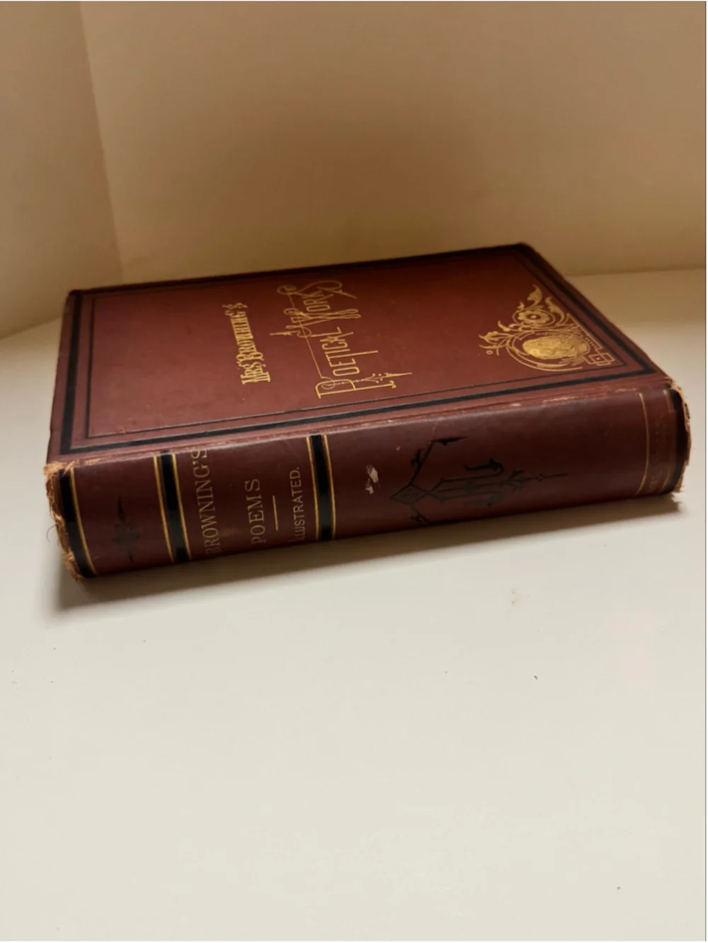1870 Mrs. Browning's Poetical Works (Hardcover) Rare
